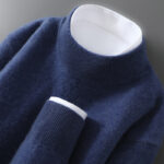 Men's Casual Loose-Fitting Cashmere Base-Layer Sweater