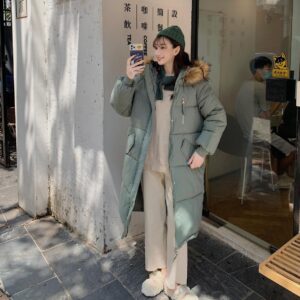 New Winter Mid-length Loose Plus-size Down Padded Jacket For Women