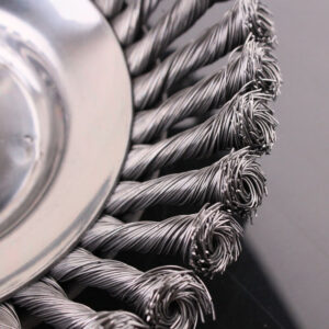 6 8 Grass Strimmer Head Trimmer Brush STEEL Wire Wheel Garden Weed Trimmer