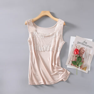 Summer New Knitted Silk Womens Tank Top