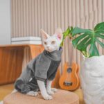 Thickened Fleece-lined Hairless Cat And Devon Cat Clothes For Autumn And Winter