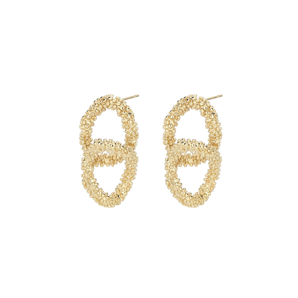 French Retro Frosted Hoop Earrings, Fashion Trendy Temperament Simple Studs, All-Match Geometric Vintage Jewelry