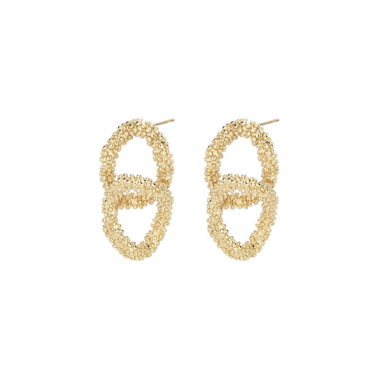 French Retro Frosted Hoop Earrings, Fashion Trendy Temperament Simple Studs, All-Match Geometric Vintage Jewelry
