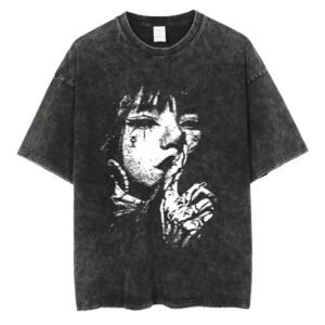 Men's Fashion Washed Streetwear Graphic Prints