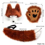 Halloween Simulation Wolf Fang Mask 3D Set