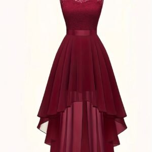 New Front-short Back-long Slim-fit Sleeveless Dress