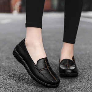Women's Flat Casual Slip-on Leather Shoes