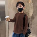 Children's Coral Fleece Base Layer Shirt New Autumnwinter Style