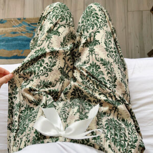 Plus-size Rayon Beach Mosquito-proof Cotton-look Pajama Pants