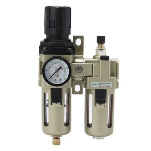 Air Filter Regulator Lubricator (FRL) Unit AC3010-02 G1/4, For Air Treatment, Compatible With AC3010-03, Oil Water Separator For Mask Machine & Pneumatic Systems