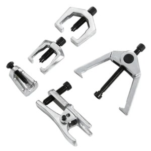 5pcs Tie Rod End Joint Ball Puller Tool Front End Service Tool Kit Pitman Arm Tie Rod End Puller