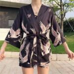 Women's Korean-style Chinese-style Tang Suit Trendy Three-quarter-length Robe