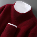 Men's Casual Loose-Fitting Cashmere Base-Layer Sweater