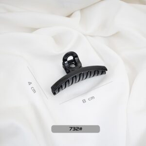 High-quality Basic Black Spray-painted Hair Clip