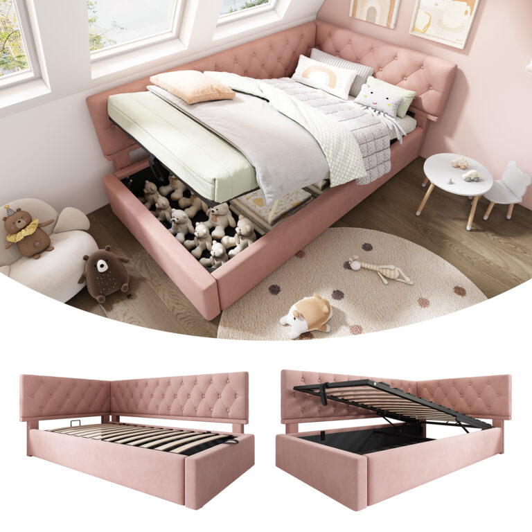 Daybed Upholstered Bed With Storage, 3FT Single Sofa Bed 90 X 190 Cm, Ottoman Bed With Hydraulic Storage, Metal Slatted Bed Frame, Velvet, No Mattress