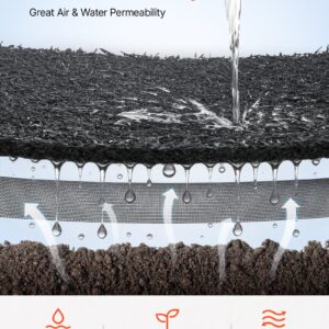 Rubber Mulch Mat Roll, 4 Rolls 120 X 4.5 In, Recycled Rubber Permanent Mulch Edging Border, Natural-Looking Flower Barrier With Stakes, 0.5 In Thick Cuttable Garden Edgings For Landscaping