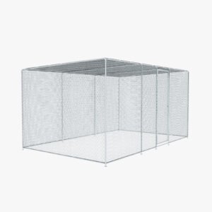 Chicken Coop 13 X 8 X 6.5 FT Chicken Run Pen For Yard . It Can Also Be Used As A Large Bird Cage Or A Cat House And Other Pet Cages. Outdoor Bird Aviary Parrot Cage Without Perch.The Net Is Green .