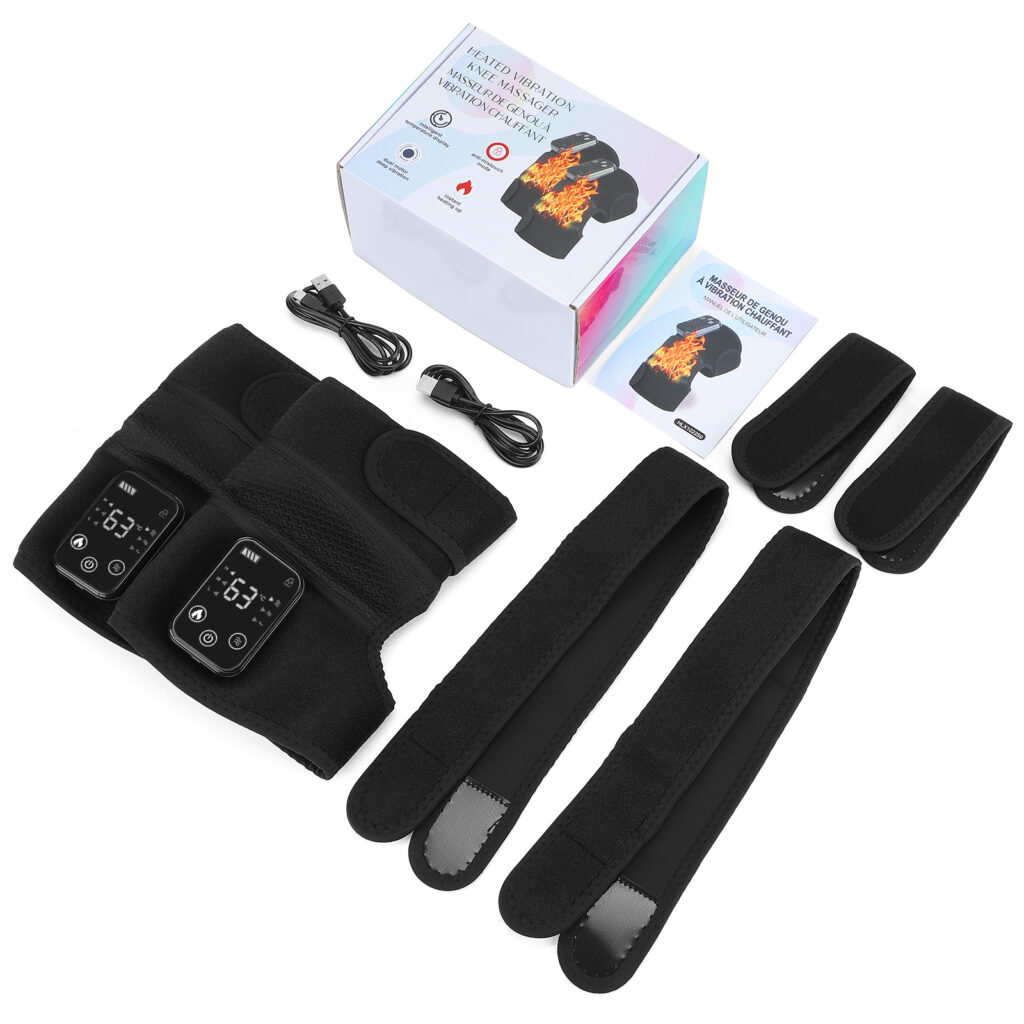 Electric Heating Massage Knee Protector For Old Cold Legs, Ai Cao Knee Massager