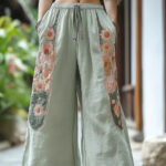 Pants Women's Linen Wild Wide Legs