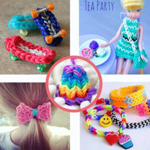 15000Pcs Kit Box Rubber Loom Bands Children Mult-color Make Woven Bracelet DIY