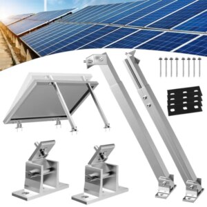 Solar Photovoltaic Adjustable Front And Rear Foot Brackets, Single Set Of 15-30 Degrees (nut Type)
