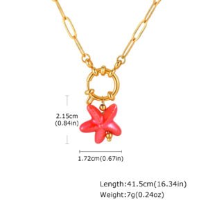 Starfish Pendant Niche Versatile Fashion Earrings Necklace
