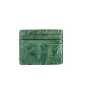 Retro Card Holder Large Capacity Oil-waxed Leather For Drivers License And ID