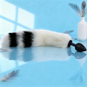 Toys Artificial Silicone Plug Small Size Back Court G-spot Butt Plug Fox Tail Training