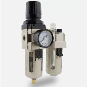 Air Filter Regulator Lubricator (FRL) Unit AC3010-02 G1/4, For Air Treatment, Compatible With AC3010-03, Oil Water Separator For Mask Machine & Pneumatic Systems