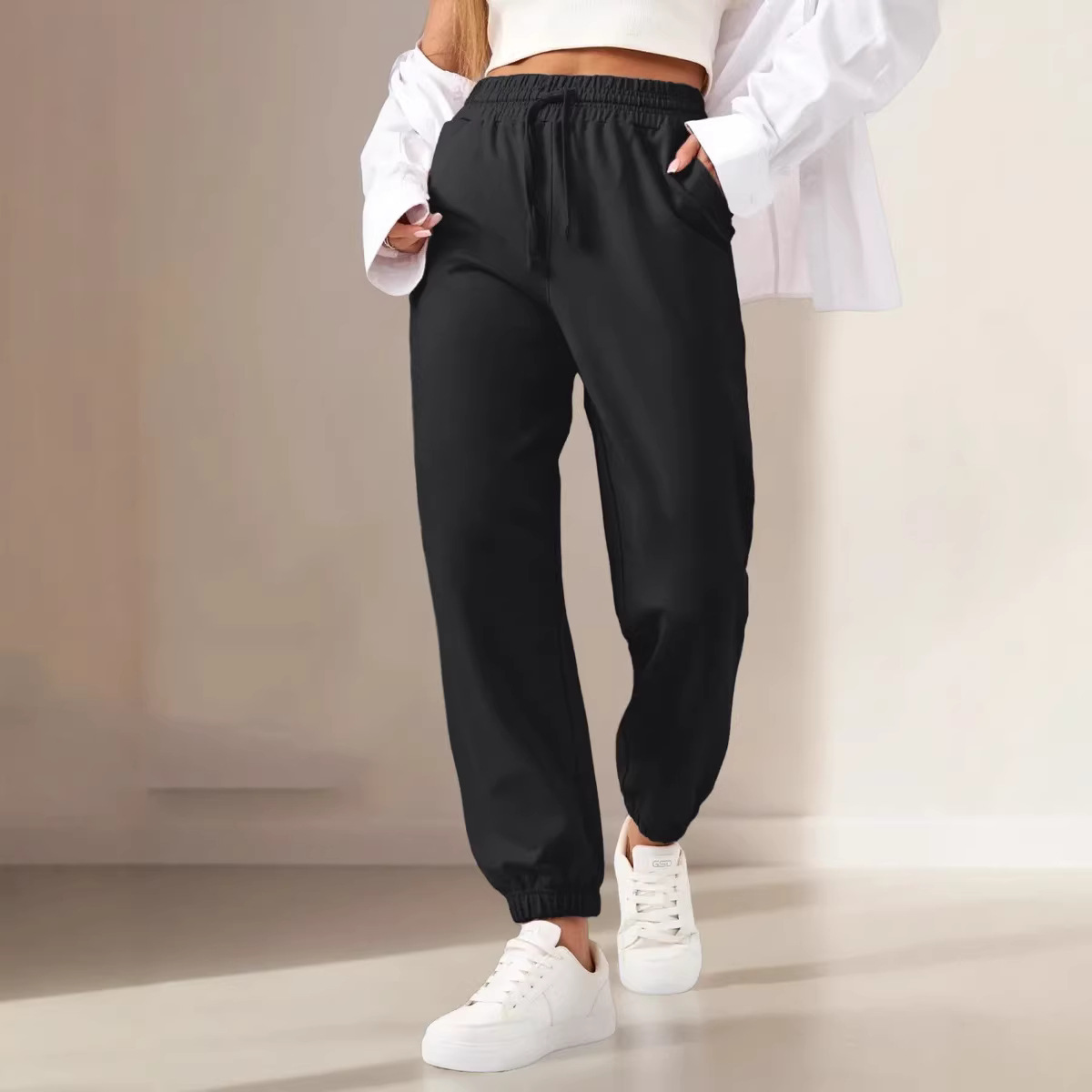 Women's Casual Harem Jogger Sweat Pants - Image 13