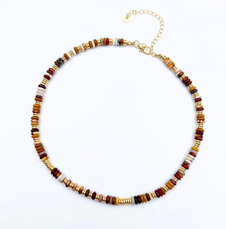 Women’s Vintage Colorful Beaded Necklace