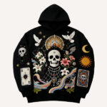 Men's Skull Print Hoodie Sweatshirt