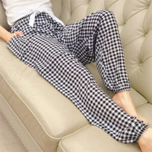 Plus-size Rayon Beach Mosquito-proof Cotton-look Pajama Pants