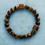 Retro Natural Stone Elastic Handmade Beaded Bracelet