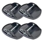 4Pcs Caravan Jack Pads Leveller Wheel Foot Leg Support Jacking Lift Pad Support Stand For Trailers RV Universal Jack Lift Pad
