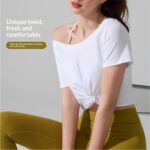 Women's Knotted Pilates Short-Sleeve T-Shirt