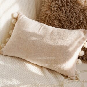 Sofa Cushion Creamy-style Living Room Bay Window And Bedside Throw Pillow Cover