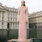 Elegant Sophisticated Long-sleeve Maxi Dress