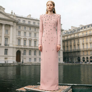 Elegant Sophisticated Long-sleeve Maxi Dress