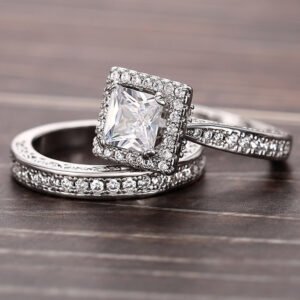 Women's Luxurious Geometric High-End Fashion Couple Rings
