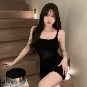 Women's Sexy Bodycon Waist-Cinching Slip Dress