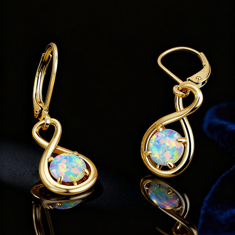 Eight-Character Auspicious Pearl Women’s Elegant Earrings