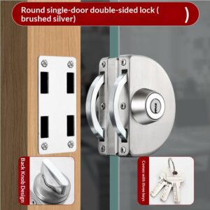 Non-drilling U-shaped Tempered Glass Door Lock