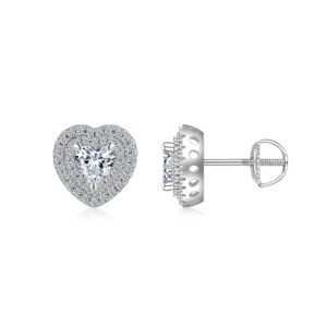 A Luxurious And Fashionable Minimalist Jewelry Earring Set Featuring Top-quality Moissanite Stones, Made Of S925 Silver Electroplated With Platinum.