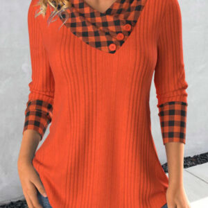 AutumnWinter New Arrival Long-Sleeve Knitted Sweater With Ribbed Texture