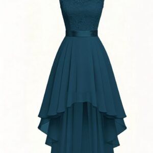 New Front-short Back-long Slim-fit Sleeveless Dress