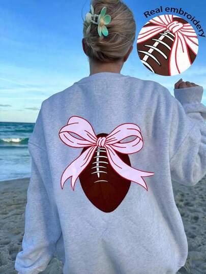 Women's Casual Simple Heart-Printed Loose-Fitting - Image 10