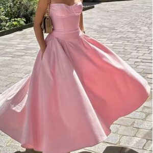 Elegant French-style Vintage Slim-fit Slip Dress For Women