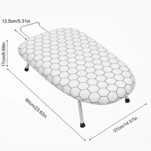 Tabletop Ironing Board 80 X 30cm Foldable Small Lightweight Compact Space Saving