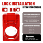 Door Lock Jig & Door Handle Jig Professional Door Lock Installation Kit For Internal Doors Compatible With Bathroom Door Lock, Lock For Bedroom Door & Smart Door Lock